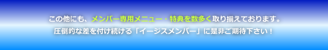 イージスメンバーの特典