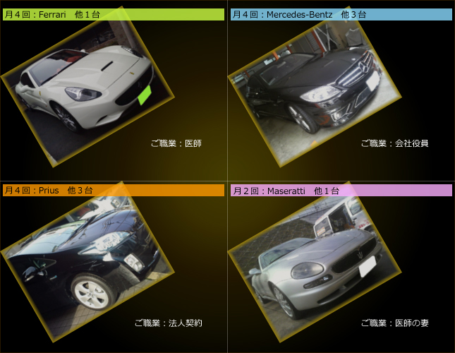 出張洗車メンバーはこんな方々です